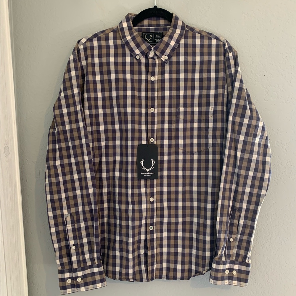 NWT Luke & Dutch button down shirt